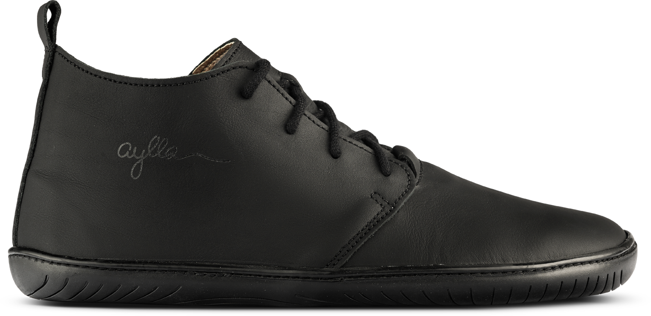 Black high-cut barefoot shoe
