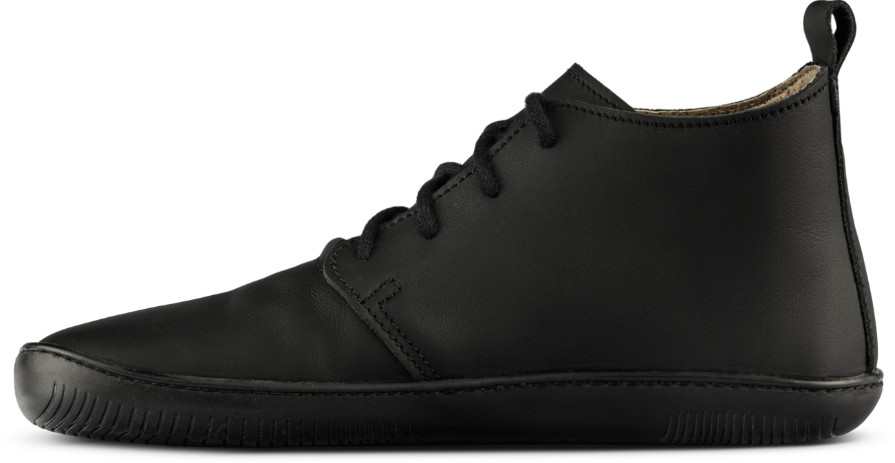 Black high-cut barefoot shoe