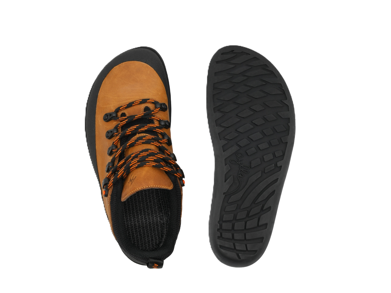 AYLLA BAREFOOT LOW TOP HIKING SHOES RUMI MENS - BROWN