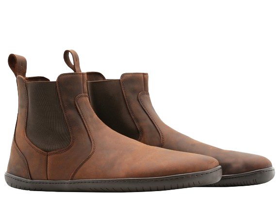 Brown Chalsea style barefoot shoe