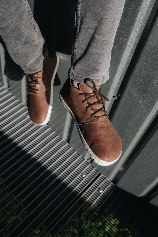 AYLLA BAREFOOT ANKLE CUT TIKSI WINTER MENS - CHOCOLATE