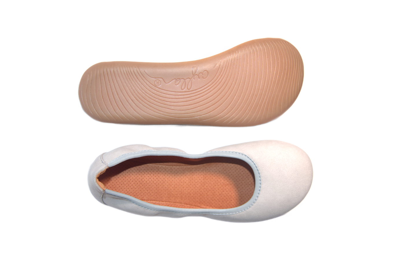 AYLLA BAREFOOT BALLERINA WOMENS VEGAN - LIGHT GREY 🌱