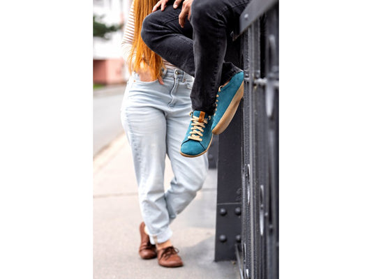 AYLLA BAREFOOT SNEAKER KECK MENS - PETROL