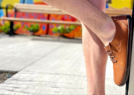 AYLLA BAREFOOT LOW CUT INCA MENS - BROWN