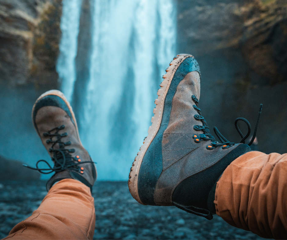 AYLLA BAREFOOT HIGH TOP HIKING BOOTS MITU MENS - BROWN