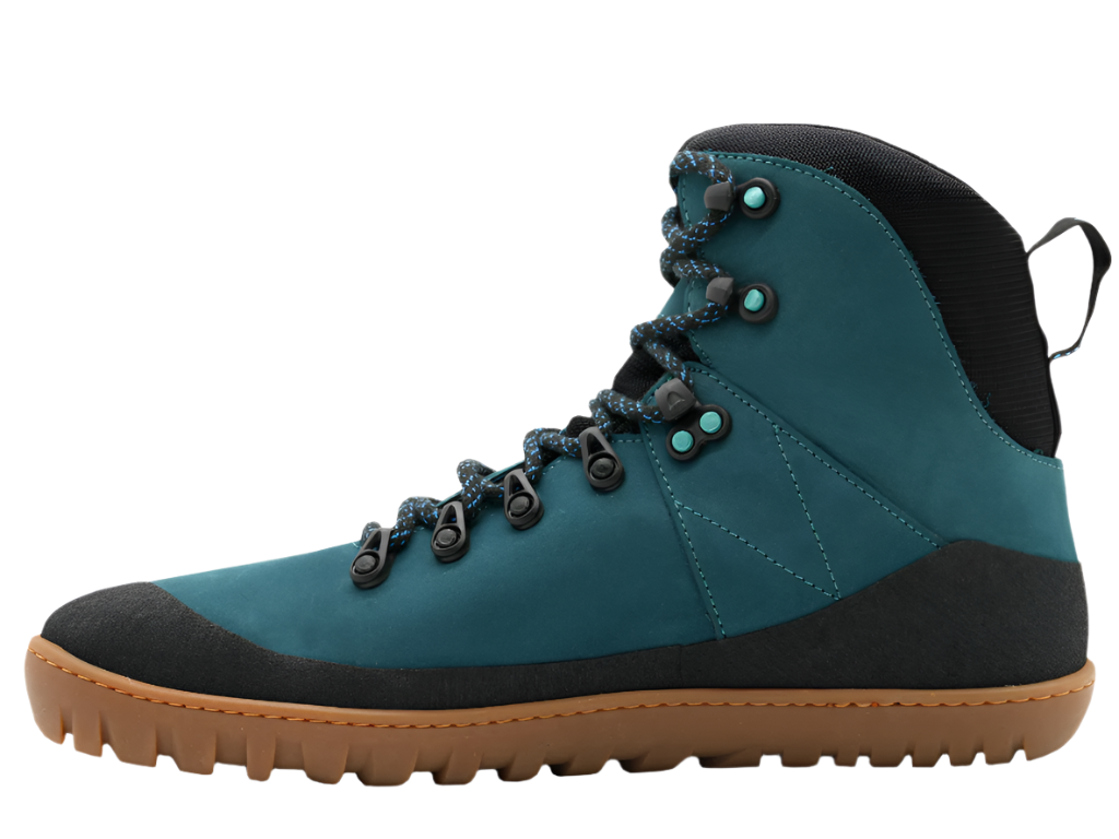AYLLA BAREFOOT HIGH TOP HIKING BOOTS MITU MENS - PETROL