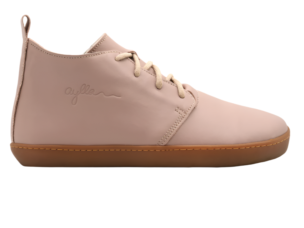 Pink color high-cut insulated barefoot shoes