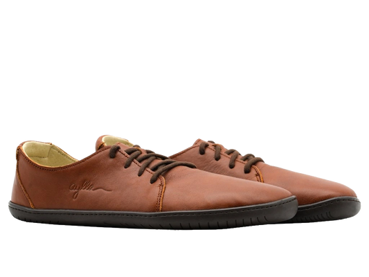 AYLLA BAREFOOT LOW CUT INCA MENS - BROWN