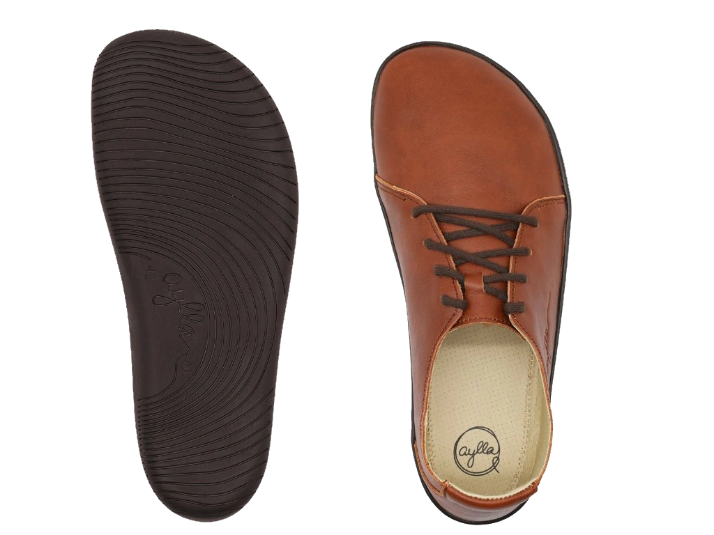 AYLLA BAREFOOT LOW CUT INCA MENS - BROWN