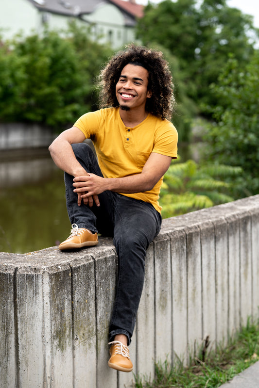 AYLLA BAREFOOT LOW CUT INCA MENS - SAND