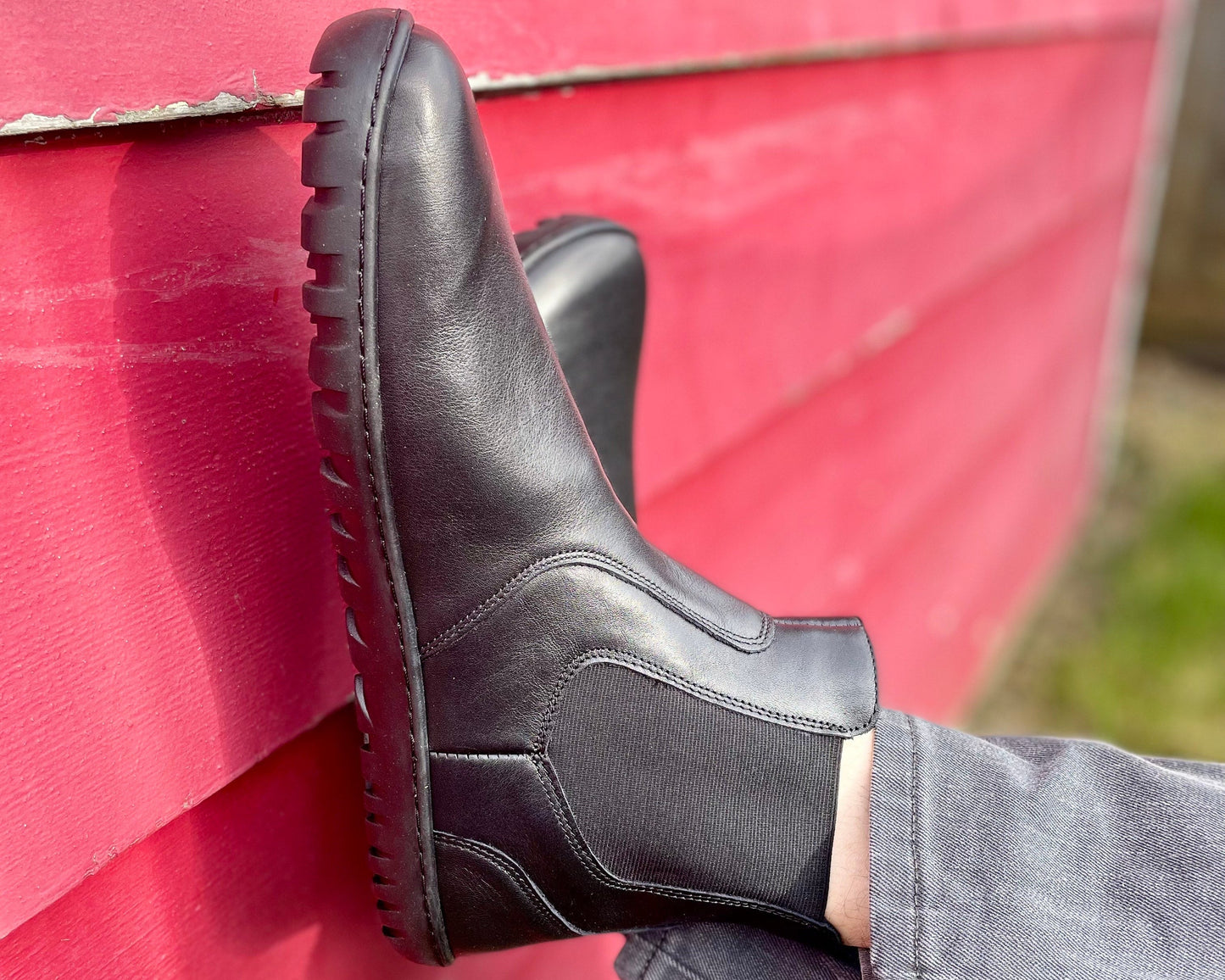 AYLLA BAREFOOT CHELSEA UMA MENS - BLACK