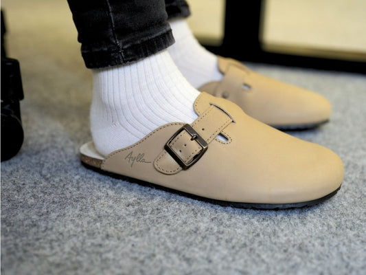 AYLLA BAREFOOT CLOGS TINKU UNISEX - BEIGE