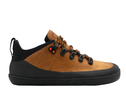 AYLLA BAREFOOT LOW TOP HIKING SHOES RUMI MENS - BROWN