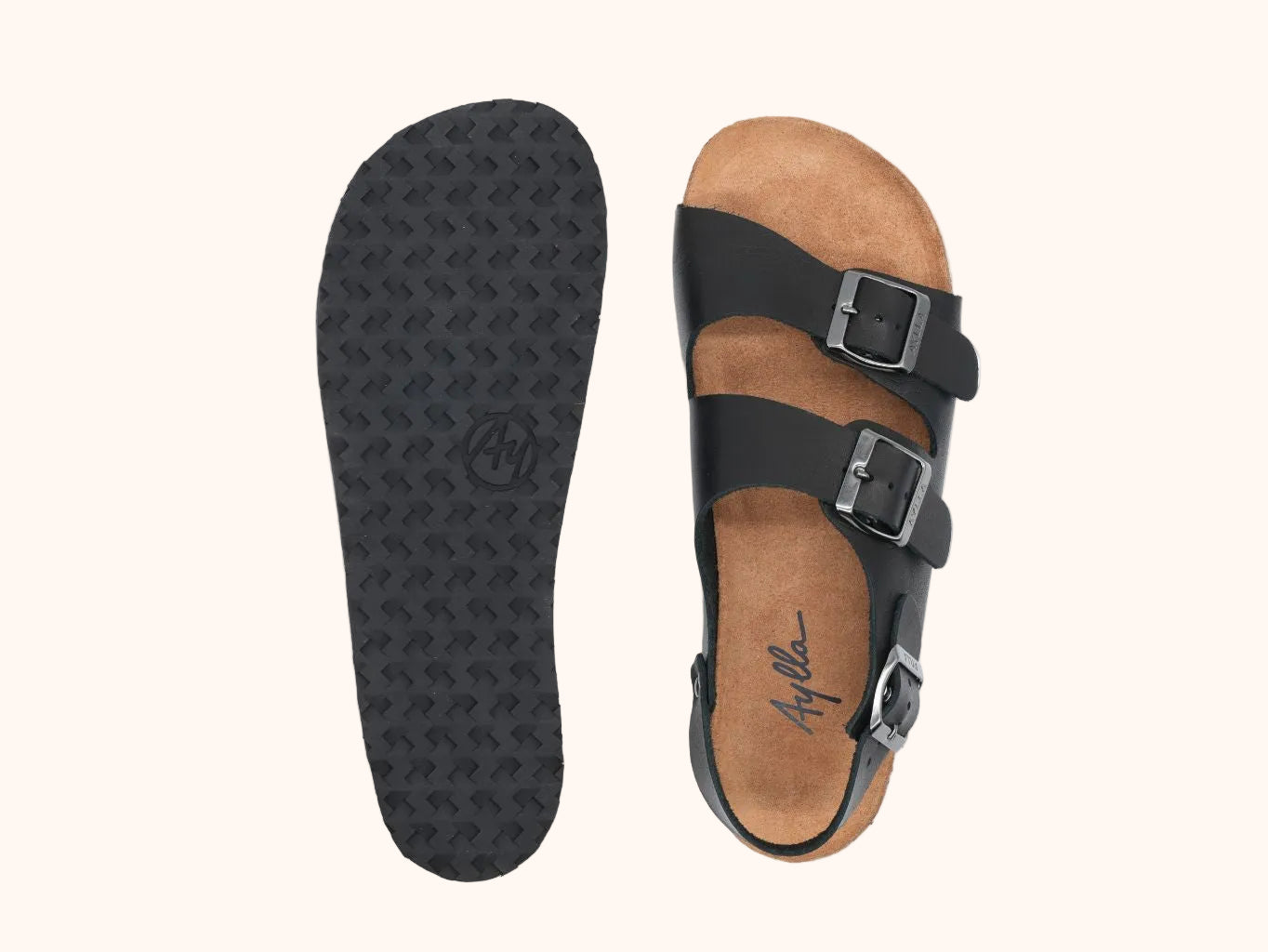 AYLLA BAREFOOT SANDALS ARENA UNISEX - BLACK