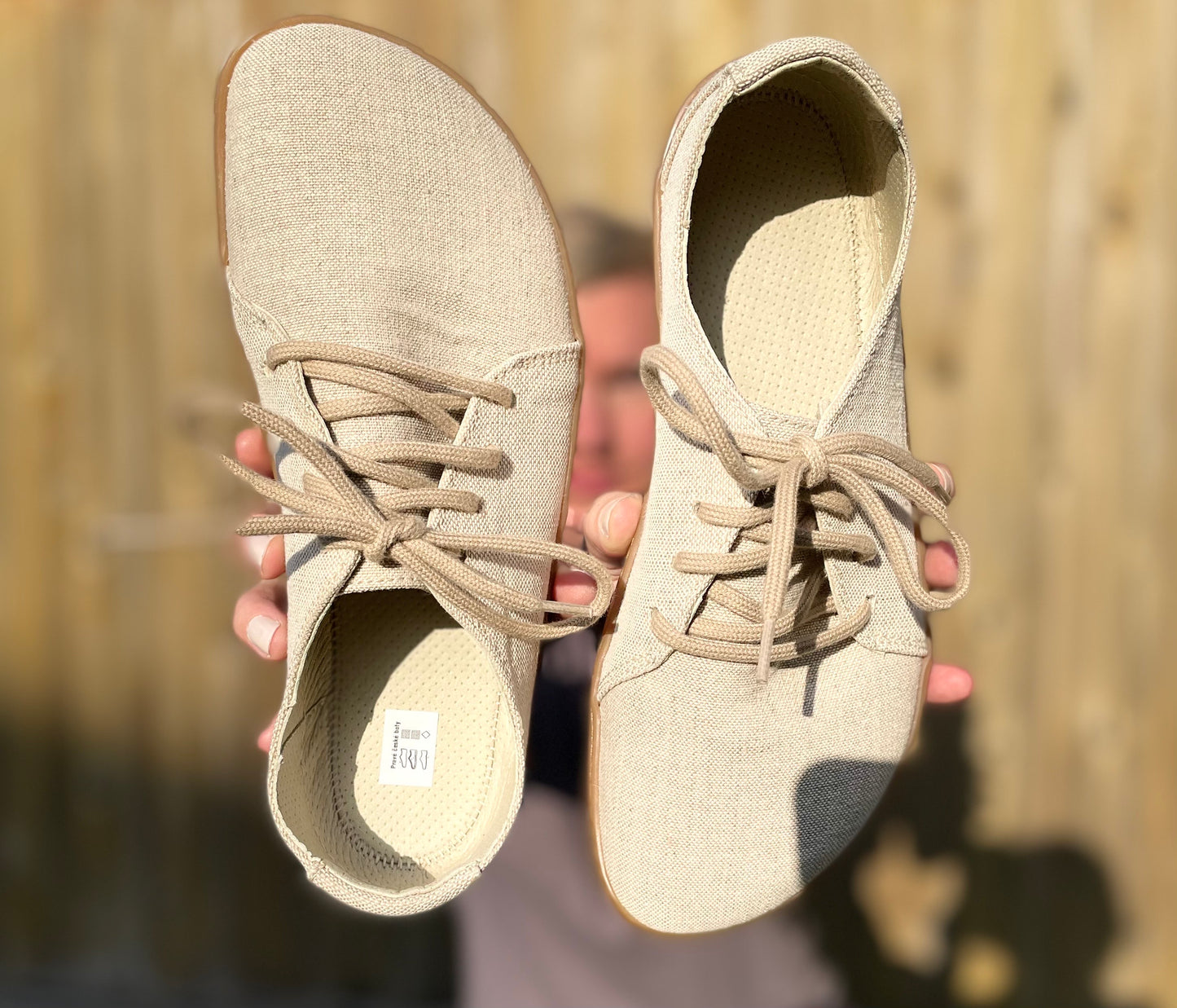 AYLLA BAREFOOT LOW TOP NUNA MENS - BEIGE 🌱