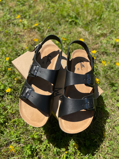 AYLLA BAREFOOT SANDALS ARENA UNISEX - BLACK