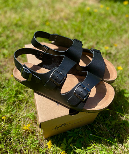 AYLLA BAREFOOT SANDALS ARENA UNISEX - BLACK