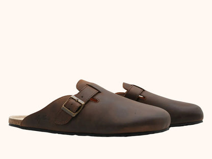 AYLLA BAREFOOT CLOGS TINKU UNISEX - BROWN