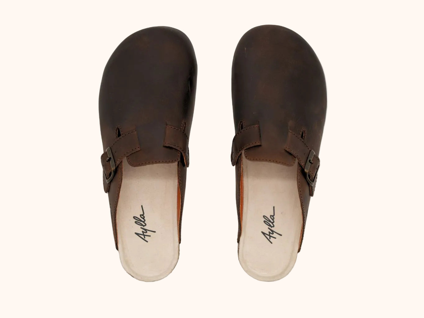 AYLLA BAREFOOT CLOGS TINKU UNISEX - BROWN