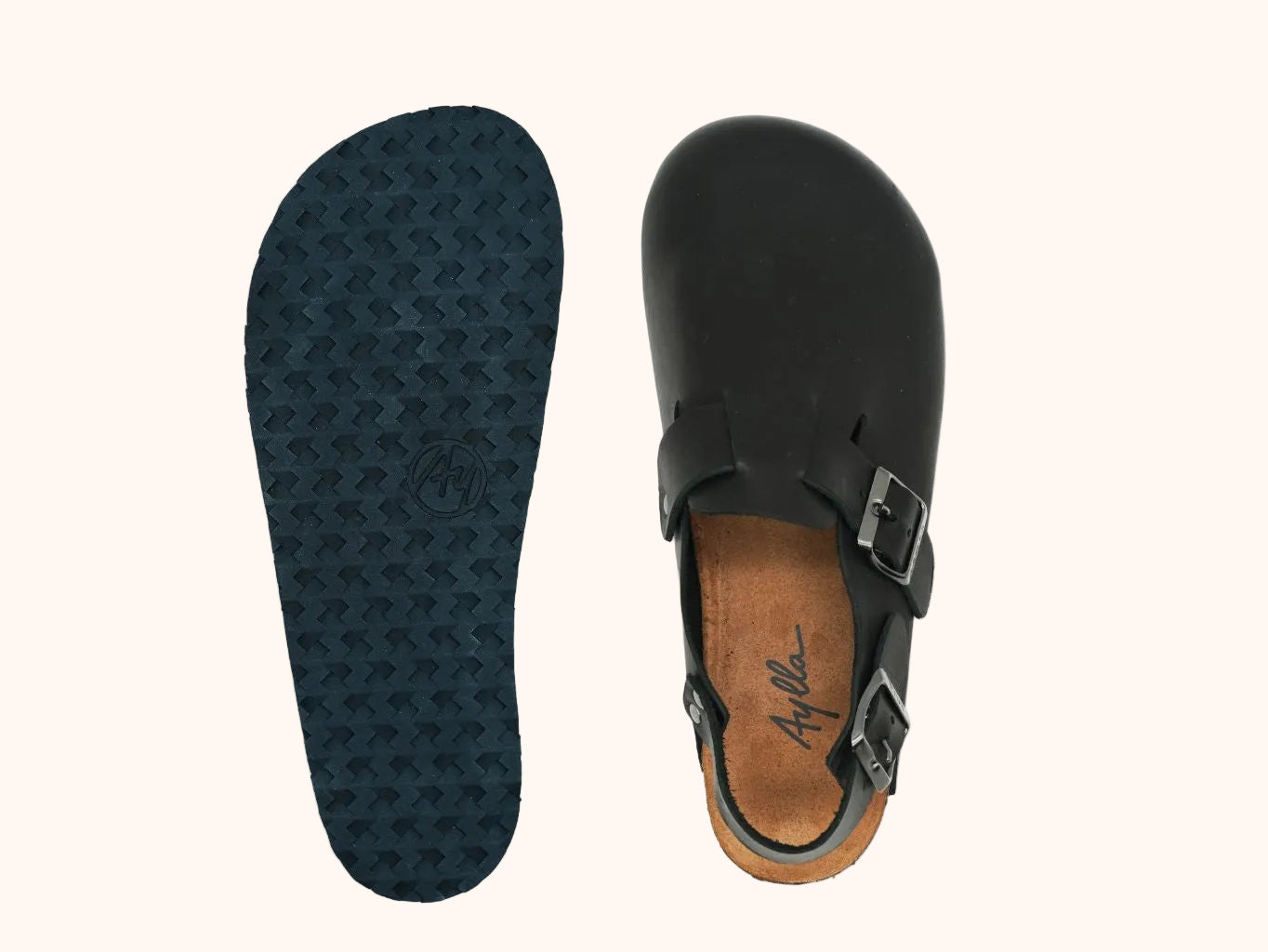 AYLLA BAREFOOT CLOGS TINKU SUMAQ UNISEX - BLACK