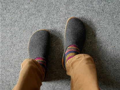 AYLLA BAREFOOT SLIPPERS WASI UNISEX - GREY
