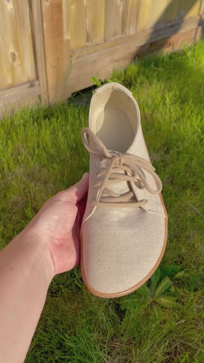 AYLLA BAREFOOT LOW TOP NUNA MENS - BEIGE 🌱